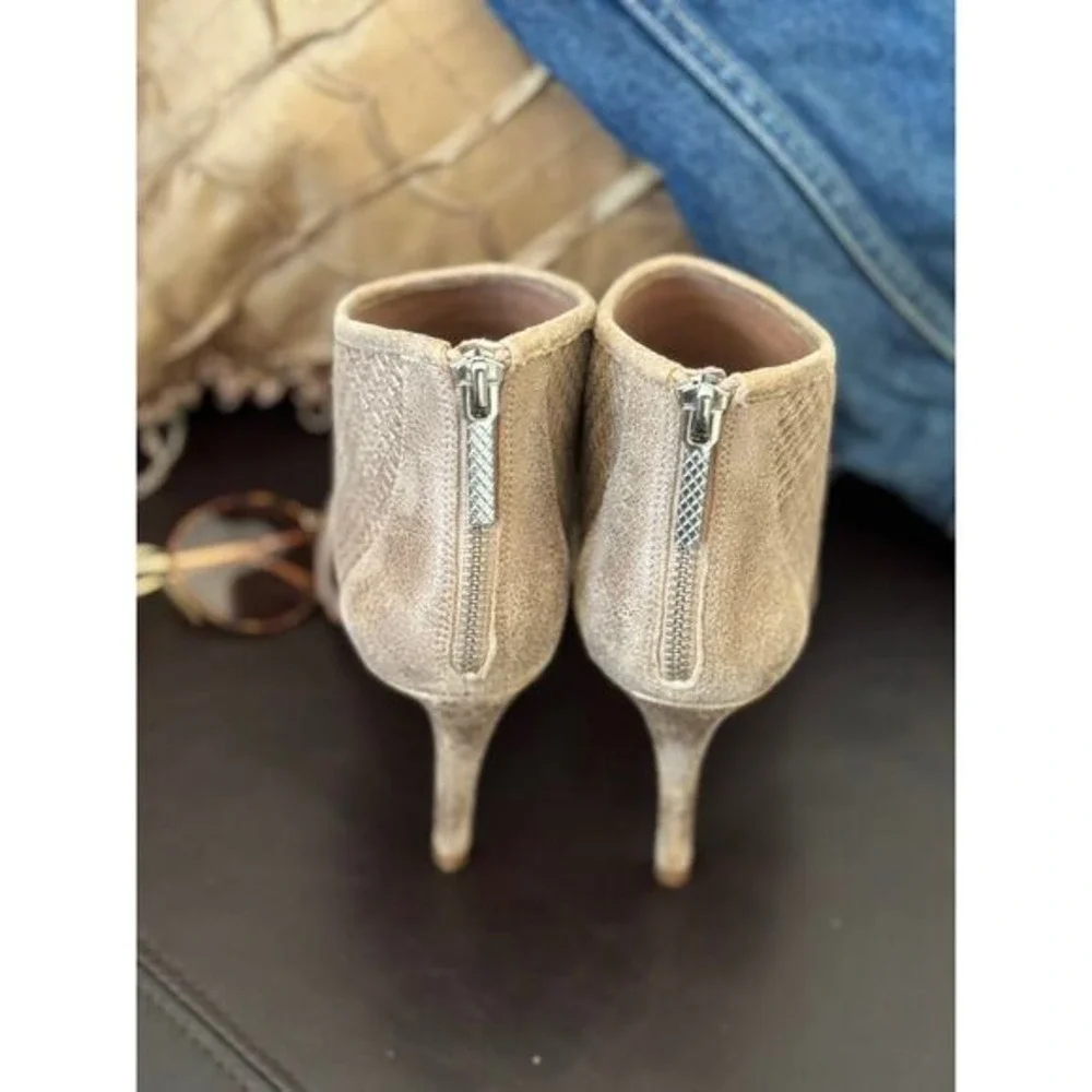 Donald J Pliner Metallic Woven Peep Toe 4